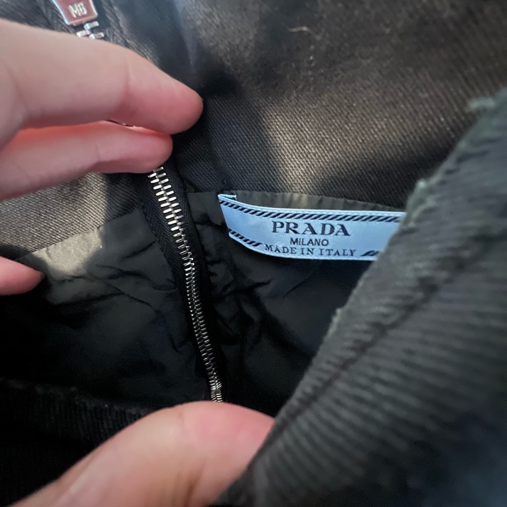 Prada Black corset crop